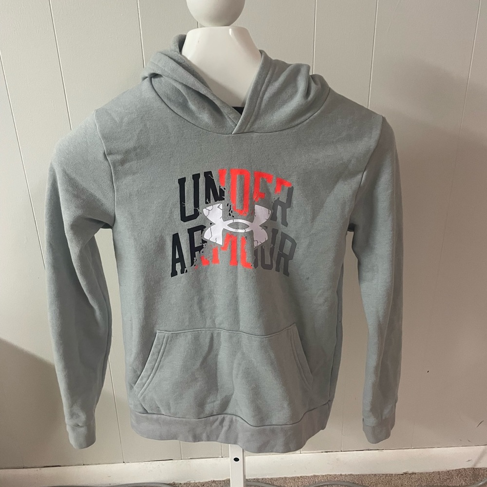 Under armour gray sweatshirt hoodie